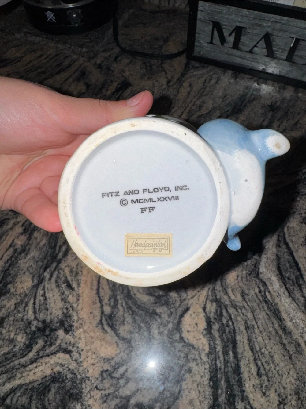 Vintage 1978 Fitz and Floyd bathroom set